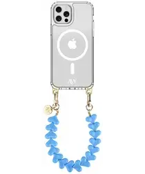 AVY Apple iPhone 12 / 12 Pro Hoesje met Koord & MagSafe 30CM Cupid Blue afbeelding