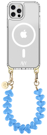 AVY Apple iPhone 12 / 12 Pro MagSafe Hoesje met Koord 30CM Cupid Blue