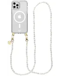 AVY Apple iPhone 12 / 12 Pro Hoesje met Koord & MagSafe 120CM Perla Chic Long afbeelding