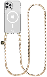 AVY Apple iPhone 12 / 12 Pro Hoesje met Koord & MagSafe 120CM Aurum Lien Long