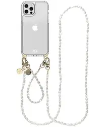 AVY Apple iPhone 12 / 12 Pro Hoesje met Koord & MagSafe Set Perla Chic afbeelding