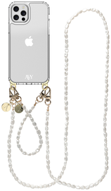 AVY Apple iPhone 12 / 12 Pro Hoesje met Koord & MagSafe Set Perla Chic afbeelding