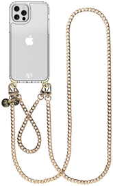 AVY Apple iPhone 12 / 12 Pro Hoesje met Koord & MagSafe Set Aurum Lien