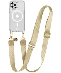 AVY Apple iPhone 12 / 12 Pro Hoesje met Koord & MagSafe 130CM Aurum Gold afbeelding