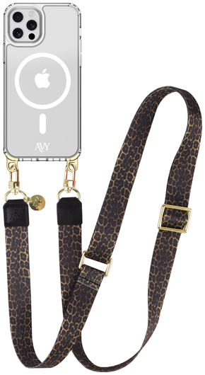 AVY Apple iPhone 12 / 12 Pro Hoesje met Koord & MagSafe 130CM Panthera Chic afbeelding 1