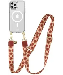 AVY Apple iPhone 12 / 12 Pro Hoesje met Koord & MagSafe 130CM Botanique Roses afbeelding