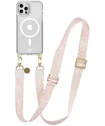AVY Apple iPhone 12 / 12 Pro Hoesje met Koord & MagSafe 130CM Cupid Blush afbeelding
