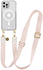 AVY Apple iPhone 12 / 12 Pro Hoesje met Koord & MagSafe 130CM Cupid Blush