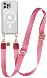 AVY Apple iPhone 12 / 12 Pro Hoesje met Koord & MagSafe 130CM Linea Sol