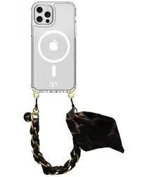 AVY Apple iPhone 12 / 12 Pro Hoesje met Koord & MagSafe 32CM Panthera Chic afbeelding