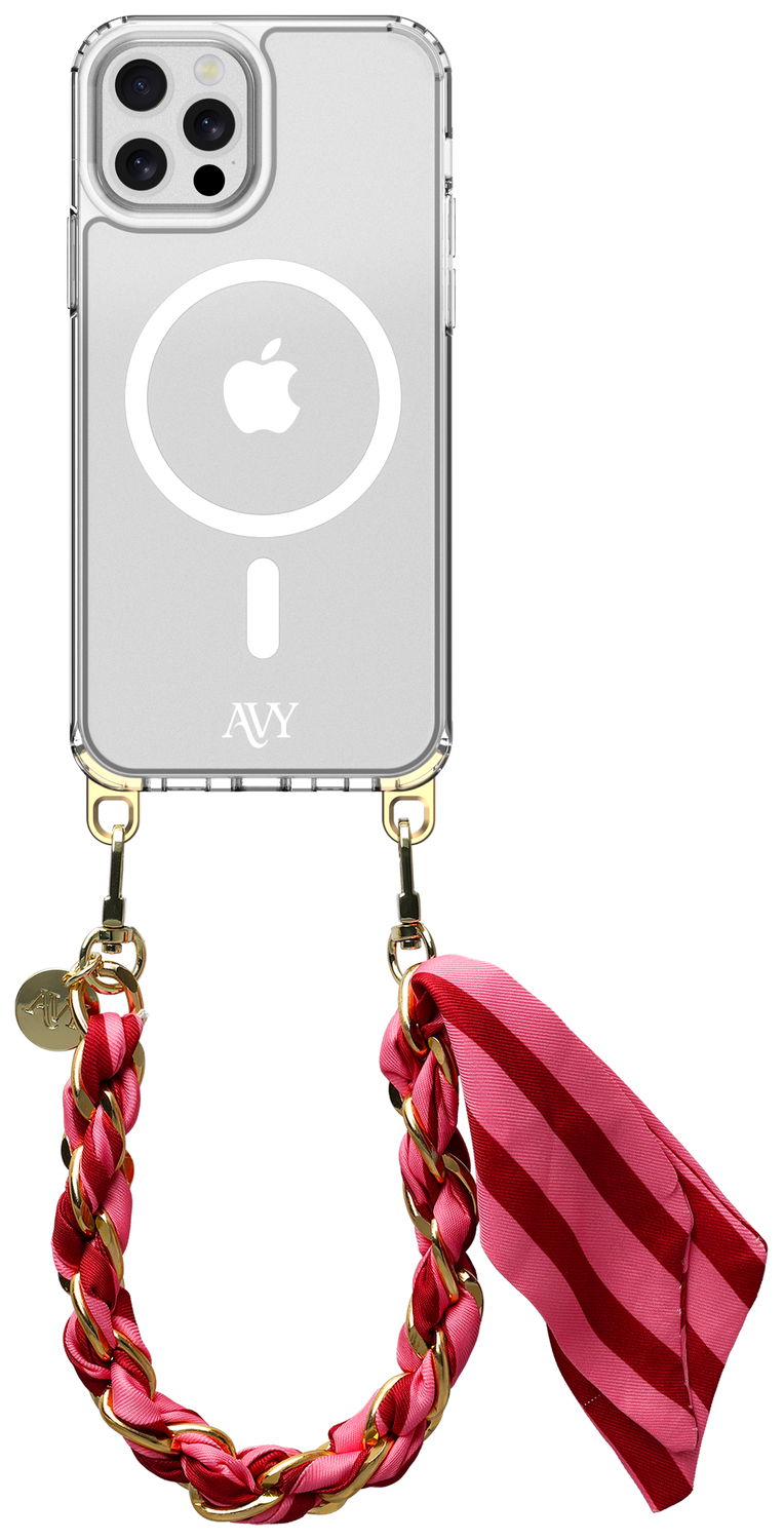 AVY Apple iPhone 12 / 12 Pro Hoesje met Koord & MagSafe 32CM Linea Sol afbeelding 1