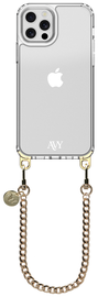 AVY Apple iPhone 12 / 12 Pro Hoesje Met Koord 30CM Aurum Lien