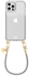 AVY Apple iPhone 12 / 12 Pro Hoesje Met Koord 30CM Silver Spark