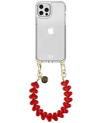 AVY Apple iPhone 12 / 12 Pro Hoesje Met Koord 30CM Cupid Red afbeelding
