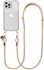 AVY Apple iPhone 12 / 12 Pro Hoesje Met Koord 130CM Tressé Beige
