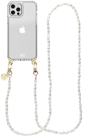 AVY Apple iPhone 12 / 12 Pro Hoesje Met Koord 120CM Perla Chic Long