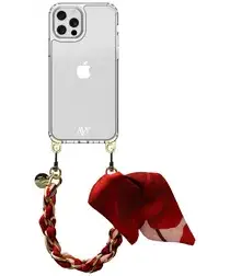 AVY Apple iPhone 12 / 12 Pro Hoesje Met Koord 32CM Botanique Roses afbeelding