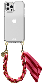 AVY Apple iPhone 12 / 12 Pro Hoesje Met Koord 32CM Linea Sol