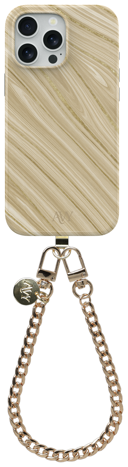 AVY Apple iPhone 12 / 12 Pro MagSafe Hoesje met Koord 30CM Aurum Lien afbeelding 1