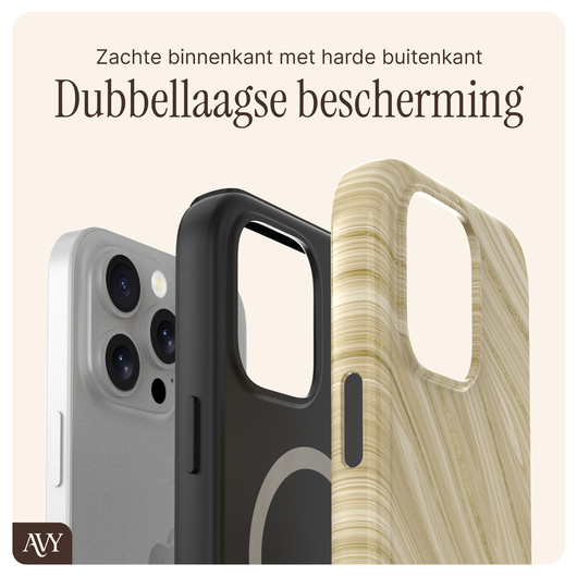 AVY Apple iPhone 12 / 12 Pro MagSafe Hoesje met Koord 32CM Aurum Gold afbeelding 8