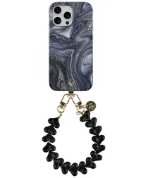 AVY Apple iPhone 12 / 12 Pro MagSafe Hoesje met Koord 30CM Marmer Hearts afbeelding