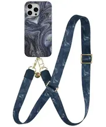 AVY Apple iPhone 12 / 12 Pro MagSafe Hoesje met Koord 130CM Obscura Blue afbeelding