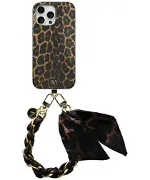 AVY Apple iPhone 12 / 12 Pro MagSafe Hoesje met Koord 32CM Panthera Chic afbeelding