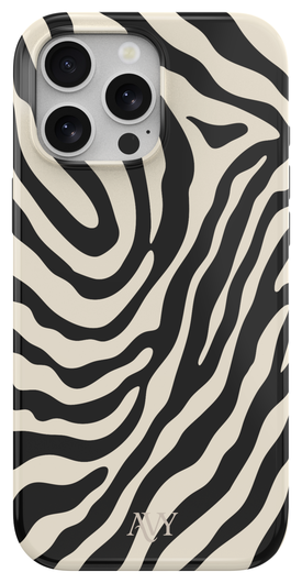 AVY Apple iPhone 12 / 12 Pro MagSafe Hoesje met Koord 30CM Zebra Hearts afbeelding 12