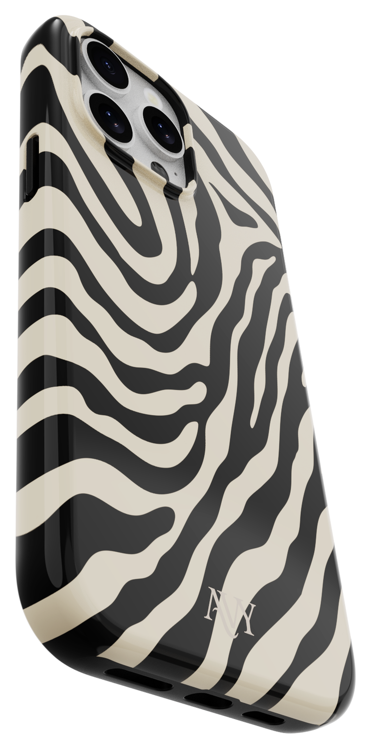 AVY Apple iPhone 12 / 12 Pro MagSafe Hoesje met Koord 32CM Serengeti Zebra afbeelding 12