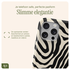 AVY Apple iPhone 12 / 12 Pro MagSafe Hoesje met Koord 32CM Serengeti Zebra afbeelding 6