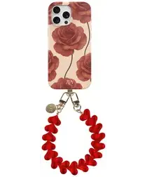 AVY Apple iPhone 12 / 12 Pro MagSafe Hoesje met Koord 30CM Hearts & Roses afbeelding