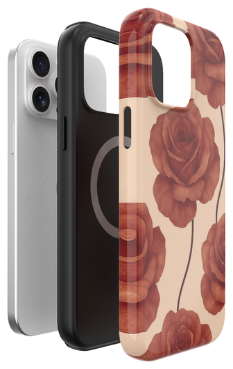 AVY Apple iPhone 12 / 12 Pro MagSafe Hoesje met Koord 130CM Botanique Roses afbeelding 15