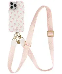 AVY Apple iPhone 12 / 12 Pro MagSafe Hoesje met Koord 130CM Cupid Blush afbeelding