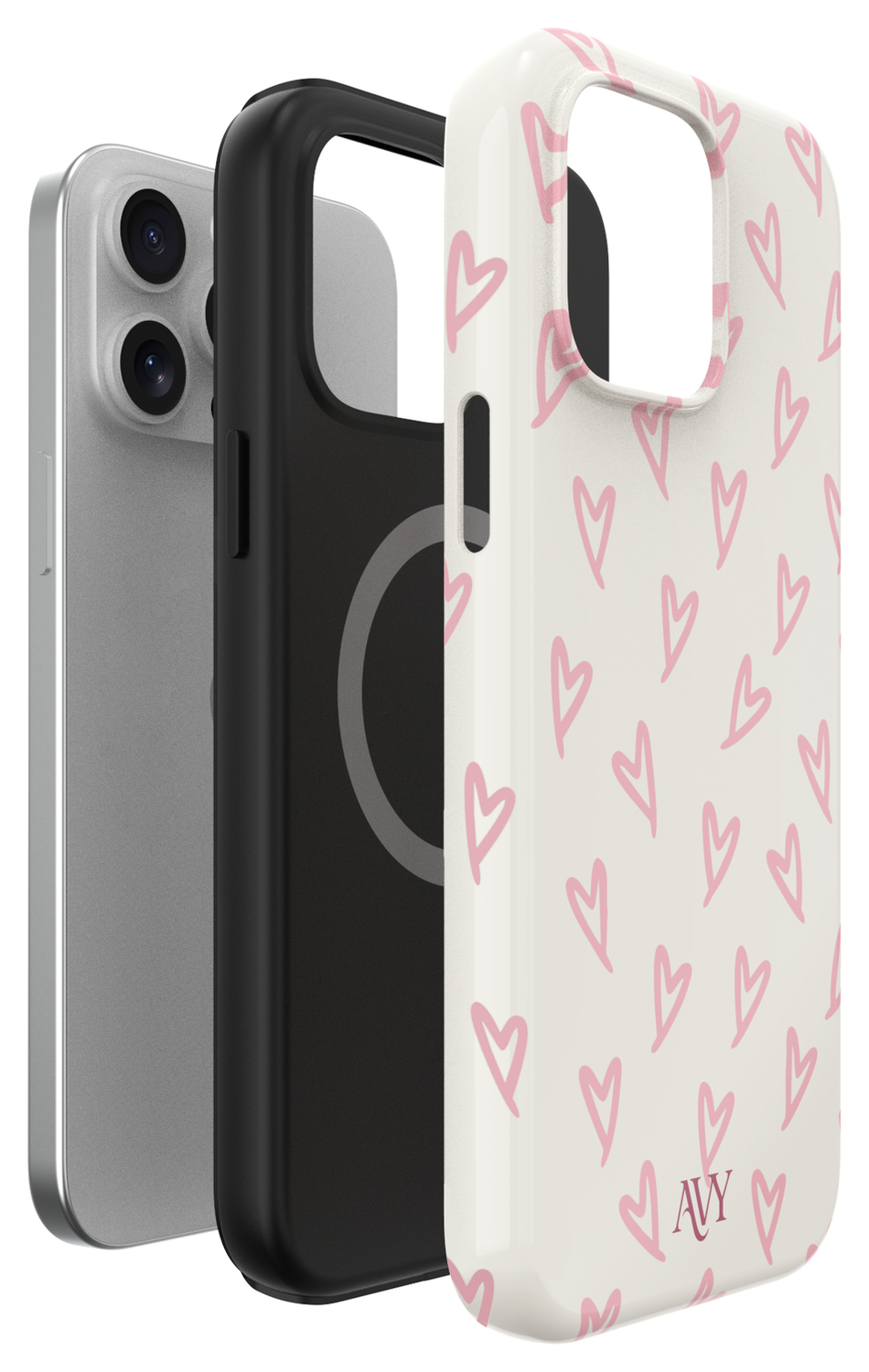 AVY Apple iPhone 12 / 12 Pro MagSafe Hoesje met Koord 130CM Cupid Blush afbeelding 15
