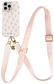 AVY Apple iPhone 12 / 12 Pro MagSafe Hoesje met Koord 130CM Cupid Blush