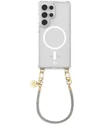 AVY Samsung Galaxy S25 Ultra Hoesje met Koord & MagSafe 30CM Silver Spark afbeelding