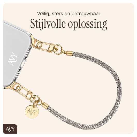 AVY Samsung Galaxy S25 Ultra Hoesje met Koord & MagSafe 30CM Silver Spark afbeelding 8