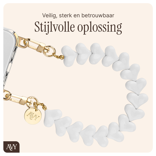 AVY Samsung Galaxy S25 Ultra Hoesje met Koord & MagSafe 30CM Cupid White afbeelding 8