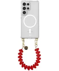 AVY Samsung Galaxy S25 Ultra Hoesje met Koord & MagSafe 30CM Cupid Red afbeelding