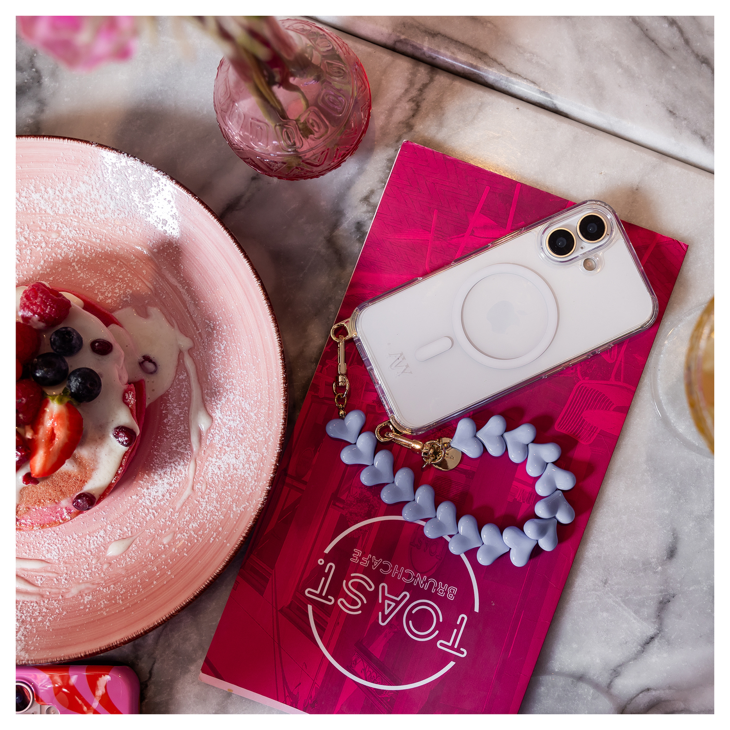 AVY Samsung Galaxy S25 Ultra Hoesje met Koord & MagSafe 30CM Cupid Blue afbeelding 4