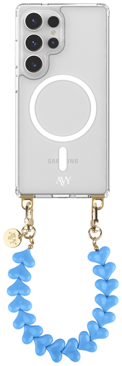 AVY Samsung Galaxy S25 Ultra Hoesje met Koord & MagSafe 30CM Cupid Blue afbeelding 1