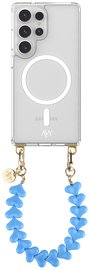 AVY Samsung Galaxy S25 Ultra Hoesje met Koord & MagSafe 30CM Cupid Blue