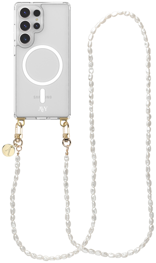 AVY Samsung Galaxy S25 Ultra Hoesje met Koord & MagSafe 120CM Perla Chic Long afbeelding 1