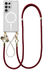 AVY Samsung Galaxy S25 Ultra Hoesje Koord & MagSafe Set Pearl & Rope Burgundy afbeelding 1