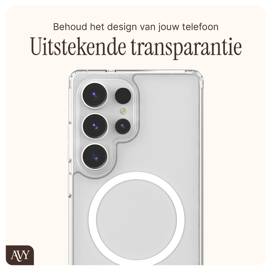 AVY Samsung Galaxy S25 Ultra Hoesje met Koord & MagSafe Set Pearl & Rope Pink afbeelding 6