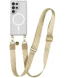 AVY Samsung Galaxy S25 Ultra Hoesje met Koord & MagSafe 130CM Aurum Gold afbeelding