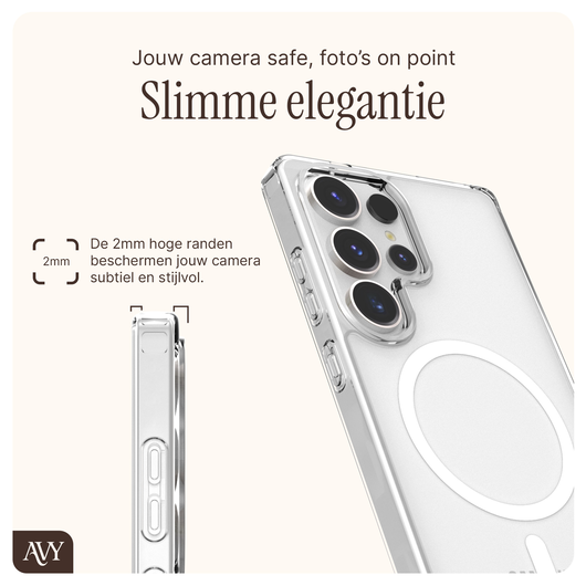 AVY Samsung Galaxy S25 Ultra Hoesje met Koord & MagSafe 130CM Obscura Blue afbeelding 6