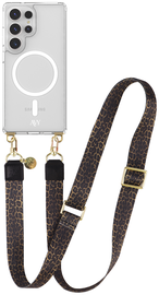 AVY Samsung Galaxy S25 Ultra Hoesje met Koord & MagSafe 130CM Panthera Chic