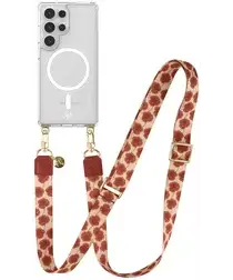 AVY Samsung Galaxy S25 Ultra Hoesje met Koord & MagSafe 130CM Botanique Roses afbeelding