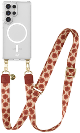 AVY Samsung Galaxy S25 Ultra Hoesje met Koord & MagSafe 130CM Botanique Roses